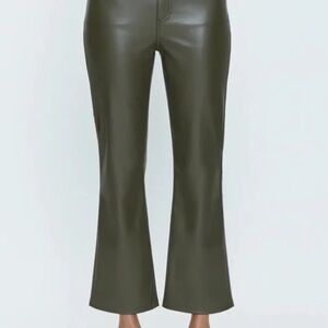 NWT PISTOLA lennon high rise cropped boot in coated juniper